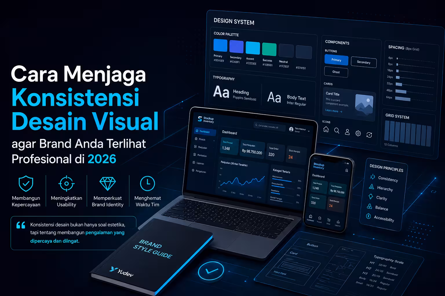 Cara Menjaga Konsistensi Desain Visual agar Brand Anda Terlihat Profesional di 2026